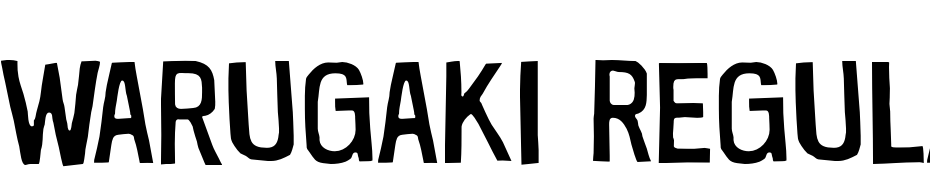 Warugaki Regular cкачать шрифт бесплатно